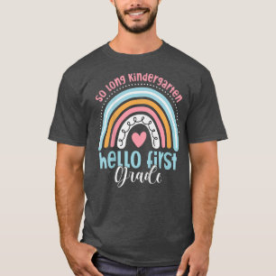 Kinder kleuterschool hallo eerste klas t-shirt