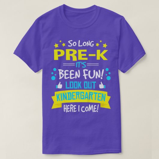 Kinder kleuterschool hier kom ik studeren t-shirt (Design voorkant)