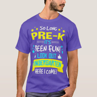 Kinder kleuterschool hier kom ik studeren t-shirt