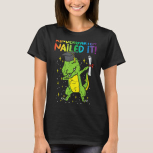 Kinder kleuterschool nailed it rex dinosaurus scha t-shirt