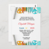 kinder kleuterschool van het moderne afstuderen briefkaart (Voorkant / Achterkant)