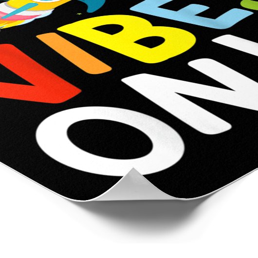 Kinder kleuterschool vibes alleen terug naar schoo poster (Hoek)