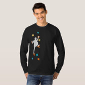 Kinder klikweerklier in de klimmende klimloop t-shirt (Voorkant volledig)