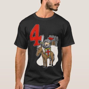 Kinder Knight th    BirthdayCastle and Number T-shirt