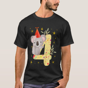 Kinder Koala Beer Girl 4e verjaardag vierde Ko T-shirt