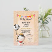 Kinder Koe meisjes Glitter Birthday Kaart (Staand voorkant)