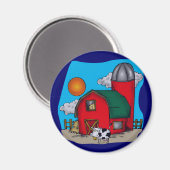 Kinder Koe T Shirten en cadeaus Magneet (Voorkant / Achterkant)