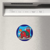 Kinder Koe T Shirten en cadeaus Magneet (Insitu (Vaatwasser))