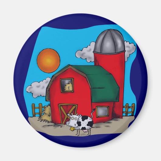 Kinder Koe T Shirten en cadeaus Magneet (Voorkant)