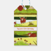 Kinder Koeien Boerderij Birthday Cadeaulabel (Achterkant)