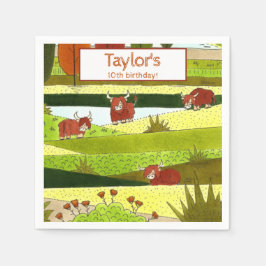 Kinder Koeien Herfst Boerderij Birthday Party Servet