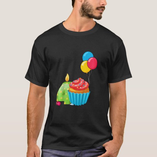 Kinder koekjes 4e verjaardag vierde 4 jaar oude da t-shirt (Voorkant)