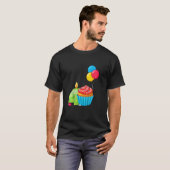 Kinder koekjes 4e verjaardag vierde 4 jaar oude da t-shirt (Voorkant volledig)