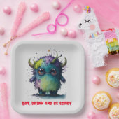 Kinder koele Halloween thema Papieren Bordje (Feest)