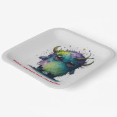 Kinder koele Halloween thema Papieren Bordje (Gebogen)