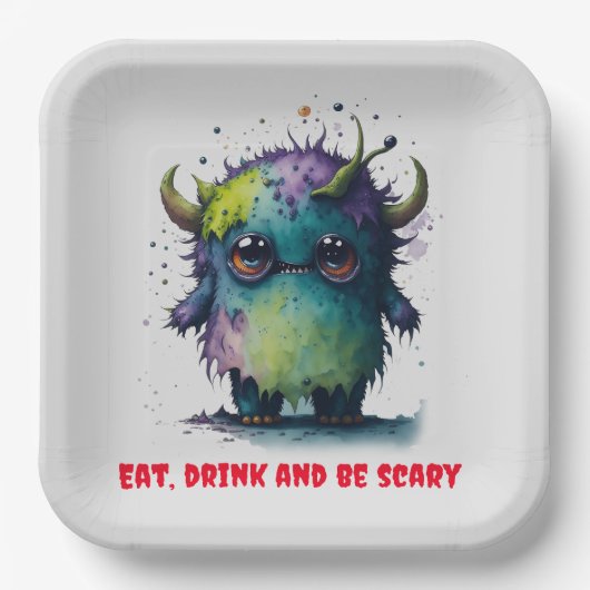 Kinder koele Halloween thema Papieren Bordje (Voorkant)