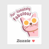 Kinder koele kat sticker (Vel)