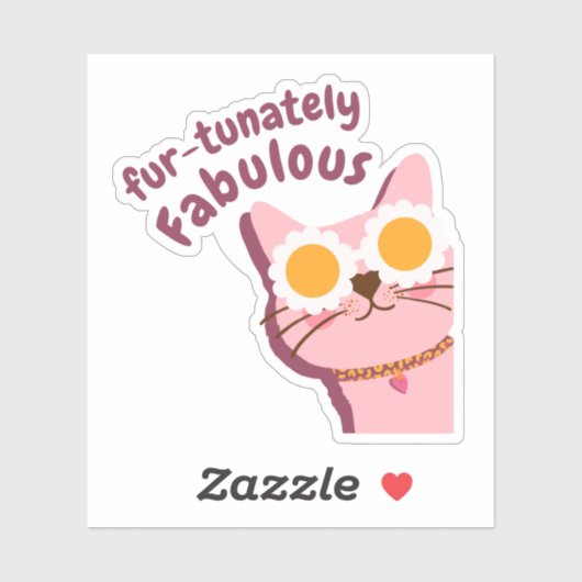 Kinder koele kat sticker (Vel)