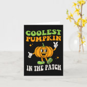 Kinder koelste pompoen in de buisje van de buisje kaart (Gele Bloem)