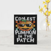 Kinder koelste pompoen in de pleister kaart (Gele Bloem)