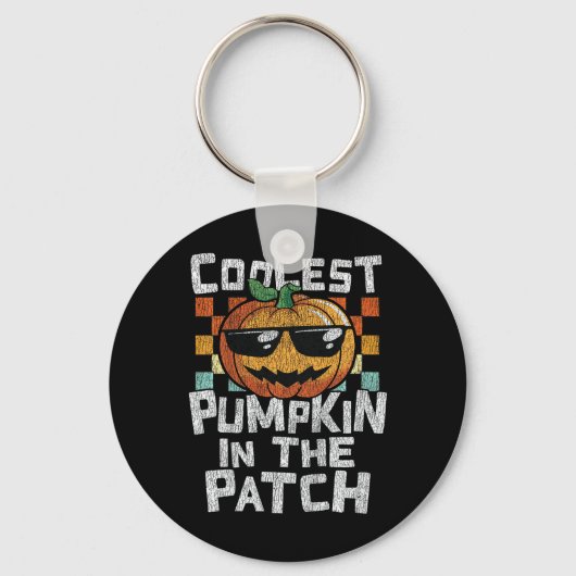 Kinder koelste pompoen in de pleister sleutelhanger (Voorkant)