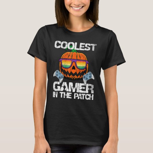 Kinder koelste pompoen in de pleister t-shirt (Voorkant)