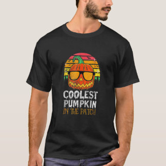 Kinder koelste pompoen in de pleister t-shirt