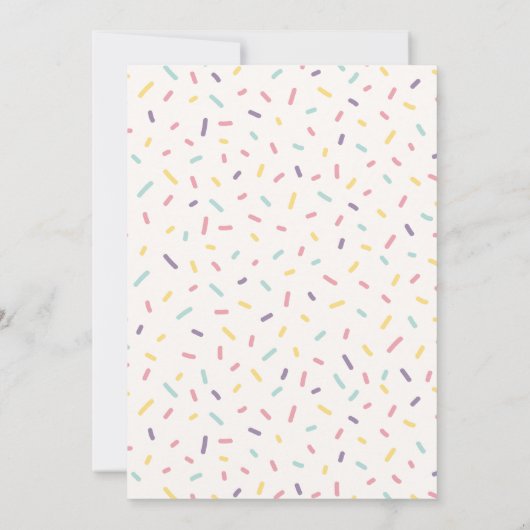 Kinder Koken Bakken Verjaardagsfeestuitnodiging Kaart (Achterkant)