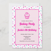 Kinder Koken Bakken Verjaardagsfeestuitnodiging Kaart (Voorkant)