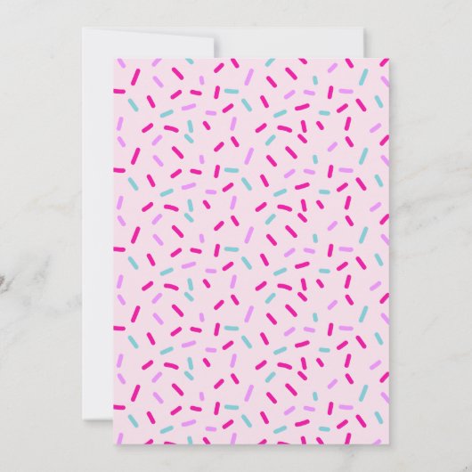 Kinder Koken Bakken Verjaardagsfeestuitnodiging Kaart (Achterkant)