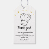 Kinder koken verjaardag dank u Label bakken Cadeaulabel (Voorkant)