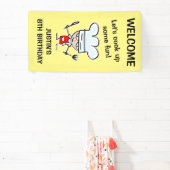 Kinder koken Verjaardagsfeestje welkom banner teke (Insitu)