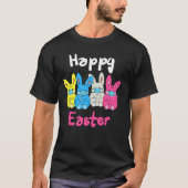 Kinder konijnen Bunny Face Mask Happy Easter Quara T-shirt (Voorkant)