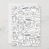 Kinder Kookfeest Uitnodiging Verjaardag Sjabloon (Achterkant)