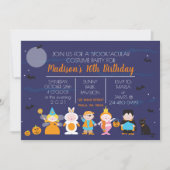 Kinder kostume Birthday Party Halloween Uitnodigin Kaart (Voorkant)