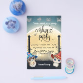 Kinder kostumepartij Halloween Uitnodiging Flyer (Enkel)