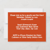 Kinder Kostuum Feest Uitnodigingen (Achterkant)