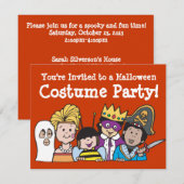 Kinder Kostuum Feest Uitnodigingen (Voorkant / Achterkant)