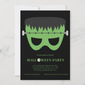 kinder kostuum Frankenstein Halloween Party Kaart (Voorkant)