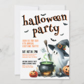 Kinder kostuum Halloween Party Kaart (Voorkant)