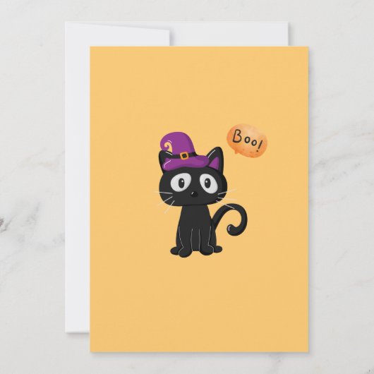 Kinder kostuum Halloween Party Schattige Spooky Fu Kaart (Achterkant)