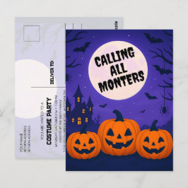 Kinder Kostuumfeest Halloween Invitation Briefkaar Briefkaart