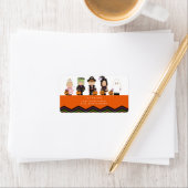 Kinder kostuums adreslabel III Etiket (Insitu)