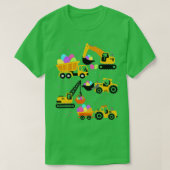 Kinder kraan Tuck Construction Funny Easter Day To T-shirt (Design voorkant)