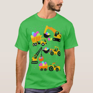 Kinder kraan Tuck Construction Funny Easter Day To T-shirt
