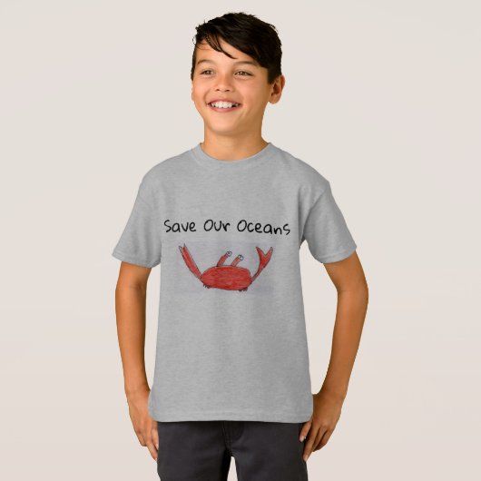 kinder krab T-shirt (Voorkant volledig)