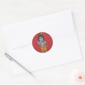 Kinder Krishna-sticker Ronde Sticker (Envelop)