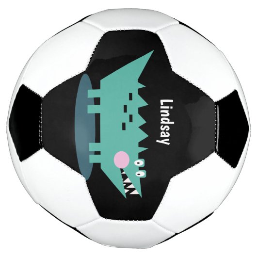 Kinder krokodil Afdrukmonogram Naam Voetbal (Gedraaid)