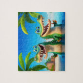 Kinder krokodillen Jigzaag Puzzle - Tropisch Legpuzzel (Verticaal)