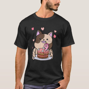 Kinder kruidenierskat met een aangeboren kap van 9 t-shirt